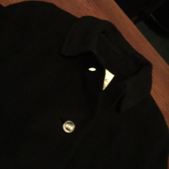 Stunning Black Fully Lined Cashmere Coat - Picture 3 of 6